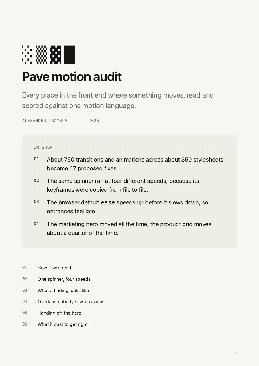 Report cover: the title, a summary of four findings and the contents.