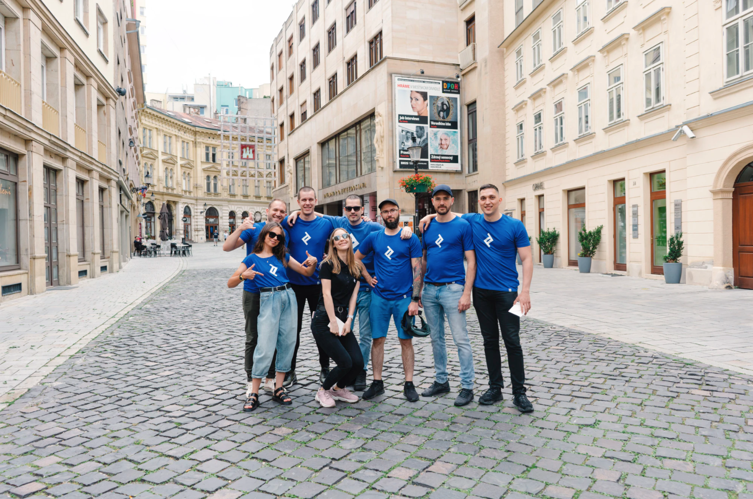 Me and toptal members in Bratislava