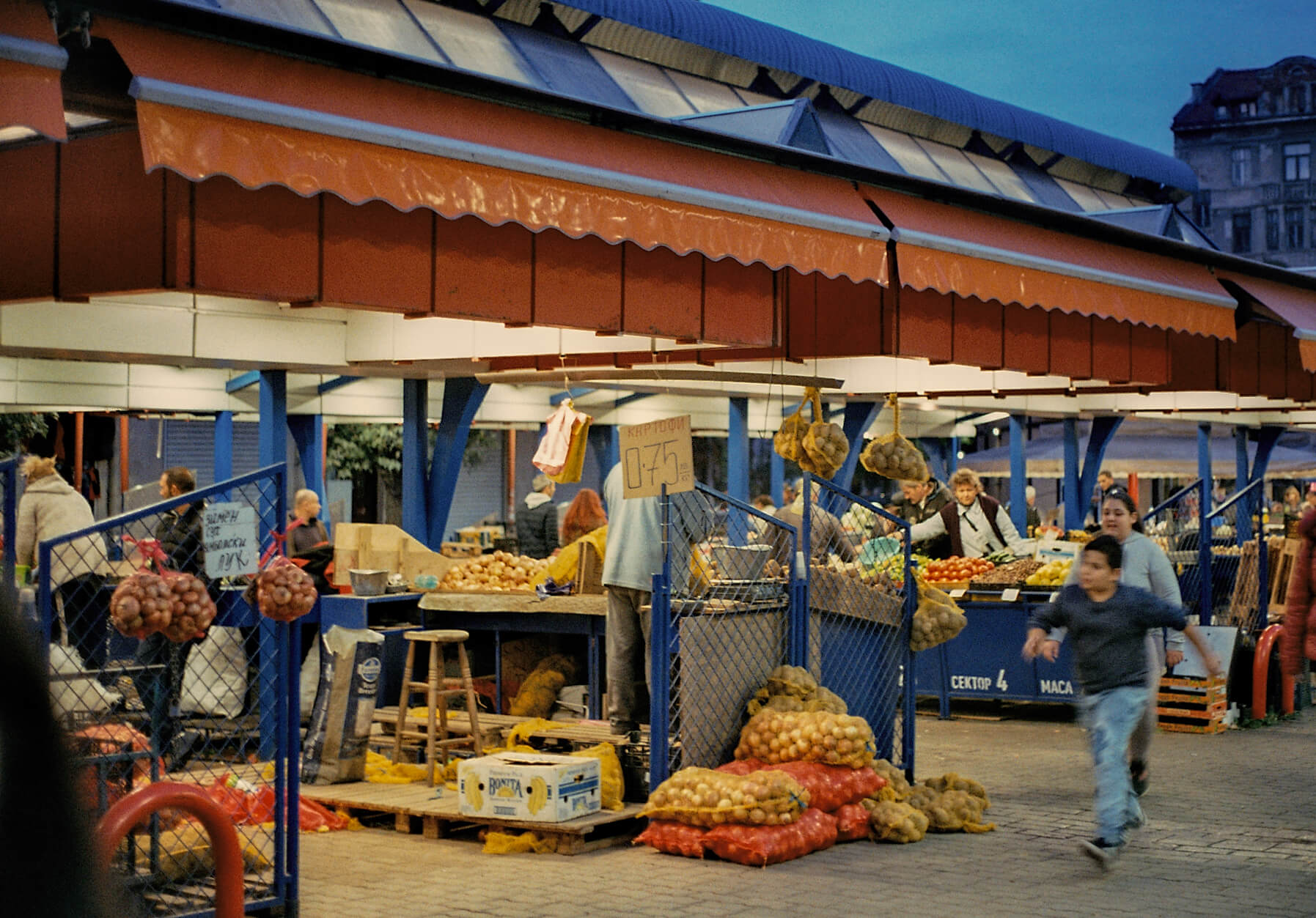 Womans Market in the Evening