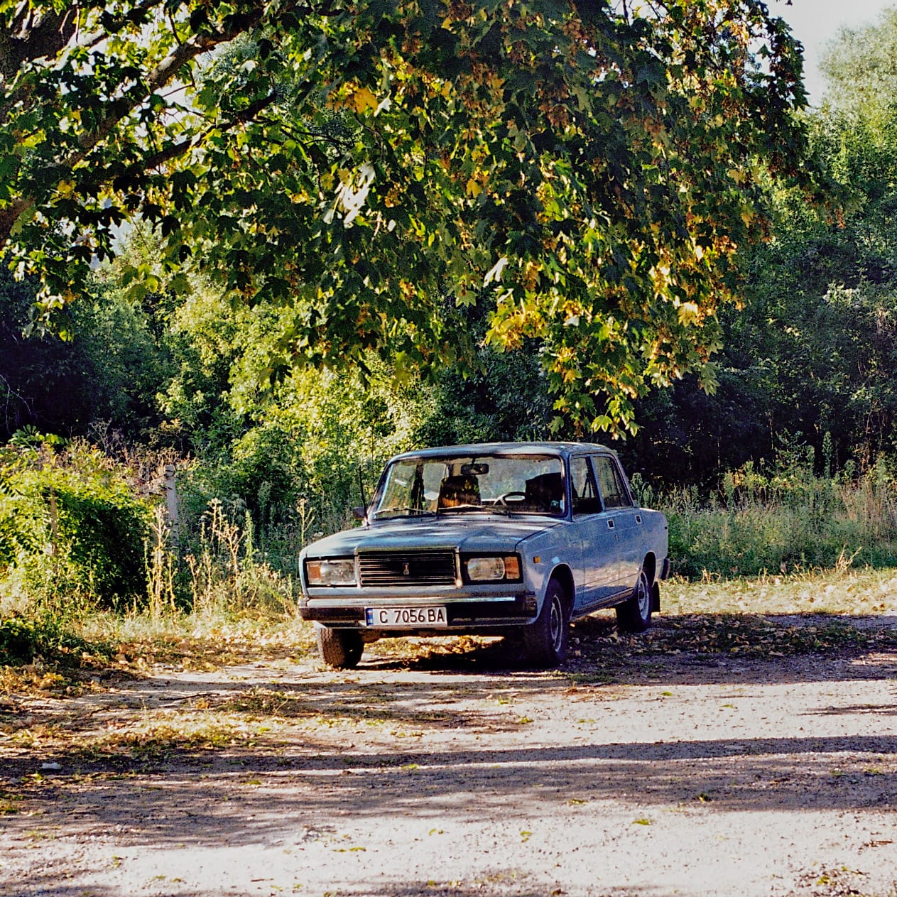 A photo of a trusty, soviet Lada car